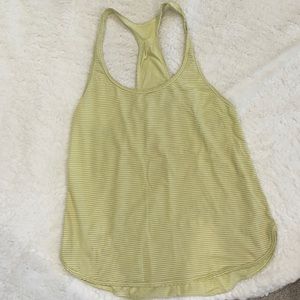 Lululemon tank top yellow medium fit